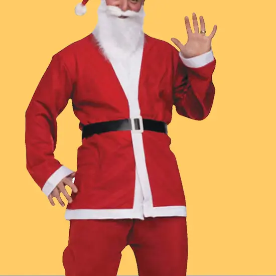 Festive Mens Pub Crawl Santa Costume Polyester for Holiday Parties and Events {5}