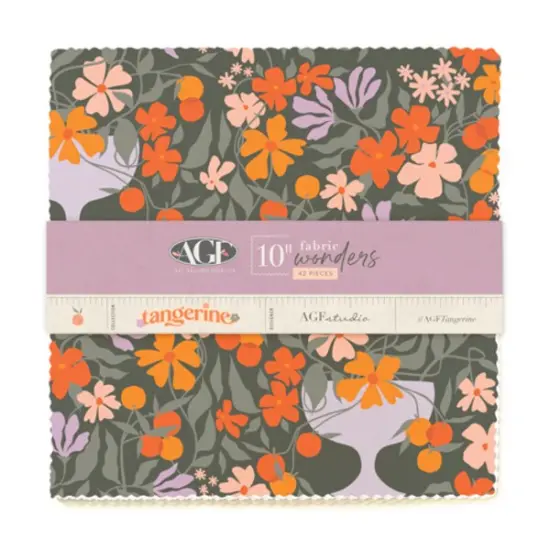 Tangerine 10" Square Pack (Layer Cake) byfor Art Gallery (10WTAN) {1}