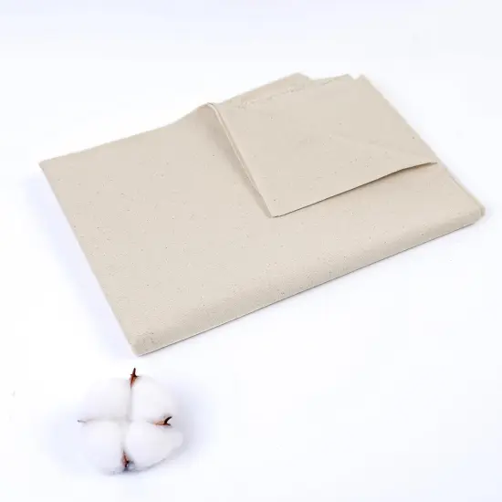 Muslin Cotton Fabric by The Yard Light Weight 63 Inches Wide Natural (Natural White, 1 Yard) {1}