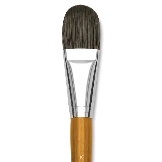 Isabey Isacryl Brush - Filbert, Long Handle, Size 16 {1}