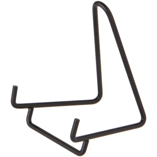 Bard's Black Wire Easel Stand, 3" H x 2.5" W x 2.5" D {1}