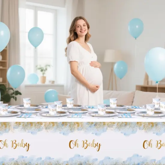 194 PCS Baby Boy Shower Decorations {5}