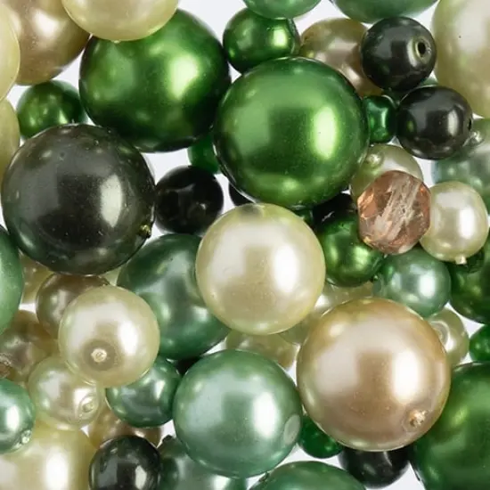 John Bead Mixed Czech Glass Beads Vial, 100g Emerald Isles {1}