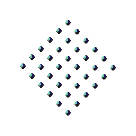 Preciosa 6mm Czech Crystals Bicone Rondelle Beads, 36pcs Jet AB {5}