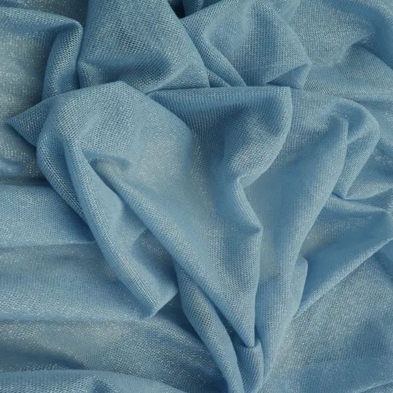 1 Yard Foil Mesh Fabric, 58/60&Prime; Wide Polyester Spandex Blend RUST {4}