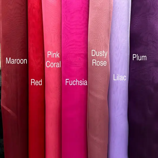 1 Yard Lilac Crystal Organza Sheer Shiny Fabric 100% Polyester Lightweight for Sewing and Decorations {2}