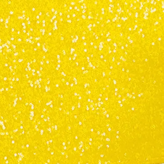 1 Piece Canary Yellow Sequin Spandex Chair Cap 13.5 inch by 10 inch Party Decor {3}