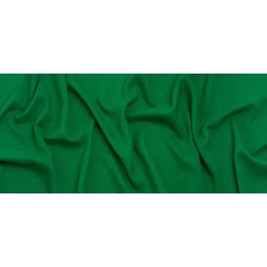 1 Yard Kelly Green Textured Polyester Woven Fabric Soft Tactile 55 Inches Width {4}