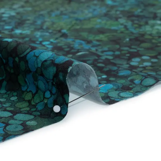 1 Yard Northcott Night Pine Bubbles Printed Quilting Cotton Fabric 43 Inches Width {3}