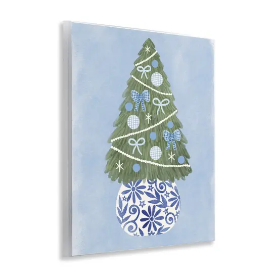 Stupell Industries Blue & White Christmas Tree Wall Plaque By Taylor Shannon Designs {3}