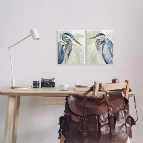 Stupell Industries Heron Palms Tropical Plants 2pc Wall Plaque Set By Kim Allen {2}