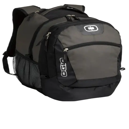 OGIO&reg; Poly Backpack with Padded Laptop Sleeve Grey {1}