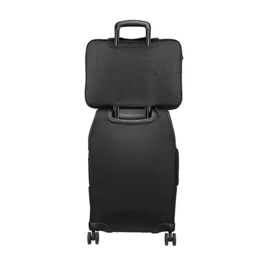 Port Authority&reg; Laptop Briefcase Durable Travel Ready Graph Hthr/Blk {4}