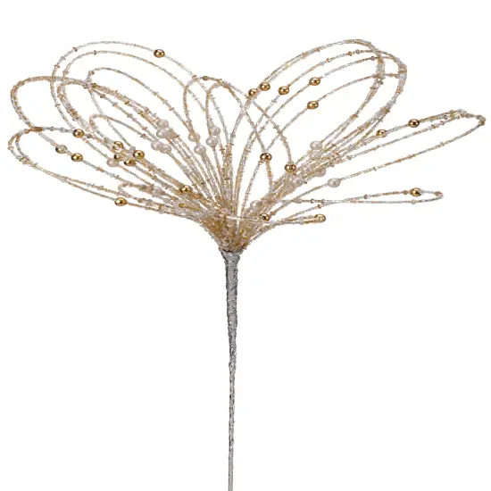 20" Iron w/Glass Bead Starburst Champagne {1}