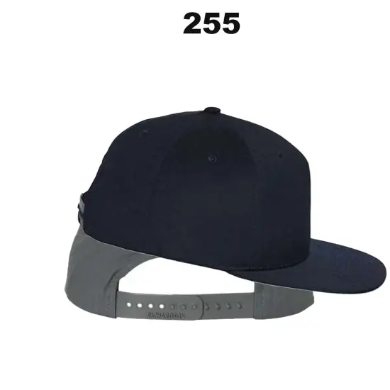 Richardson&reg; Pinch Front Snapback Trucker Cap Black {3}