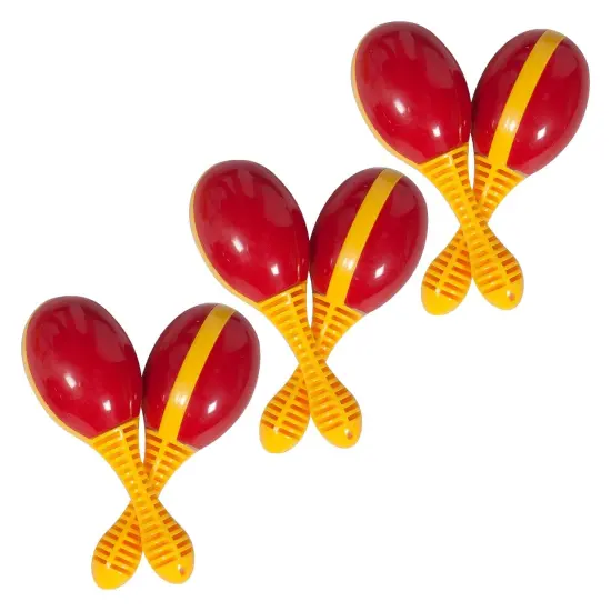 Mini Maracas, 2 Per Pack, 3 Packs {1}