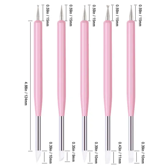 5pc Double Sided Dotting Tool Set {3}