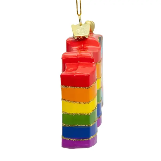 3.5" Pride Flag Ornament {2}