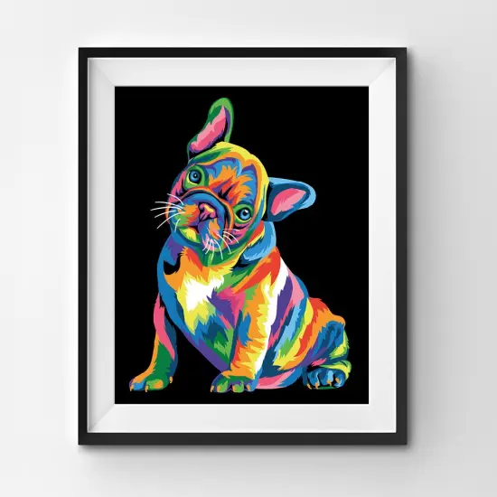 Colorful French Bulldog {2}