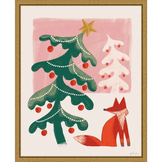 Retro Holiday III by Janelle Penner Framed Canvas Wall Art {7}