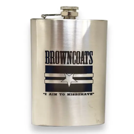 8oz Browncoats Stainless Steel Flask {1}
