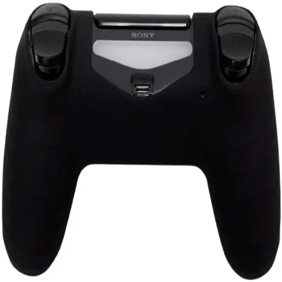 Kitcheniva Silicone Rubber Cover Case Skin For Sony Playstation 4 PS4 Controller Black {3}