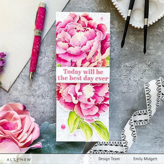 Billowing Peonies Die Set {5}