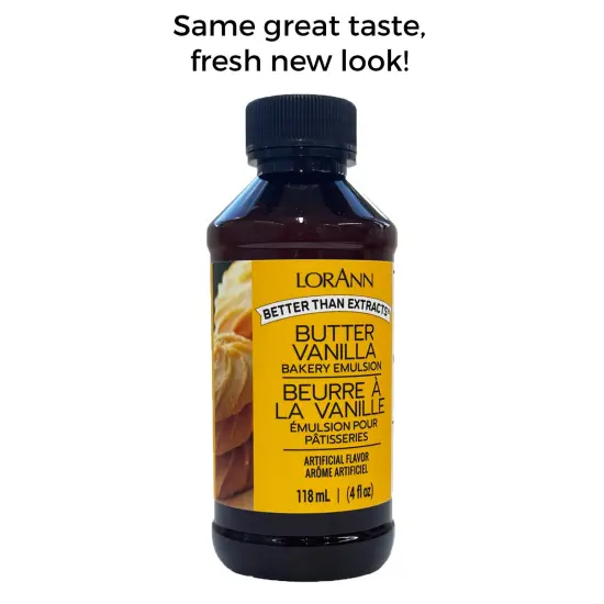 LorAnn Oils Butter Vanilla Bakery Emulsion, 4 ounce {5}