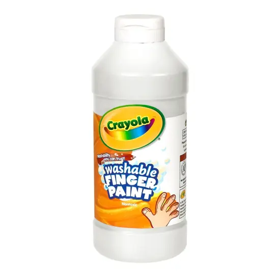 Washable Finger Paint, White, 16 oz {1}
