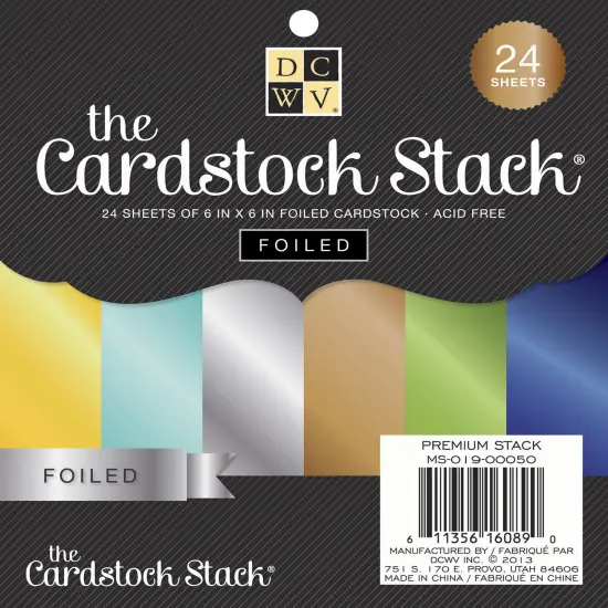DCWV&reg;️ SOLID FOIL CARDSTOCK - 6 X 6 - (24 SH) MS-019-00050 {2}