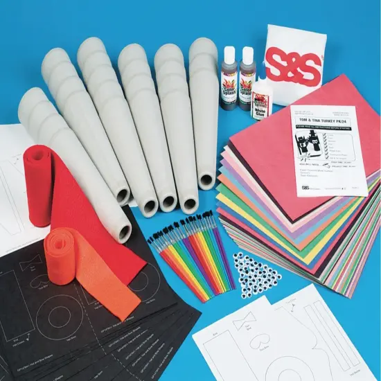 Tom and Tina Turkey Craft Kit (Pack of 24) {2}