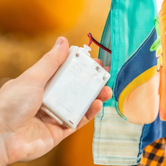 Fall Gnome With Pumpkin Kickin Garden Flag 2 Sided Applique {3}