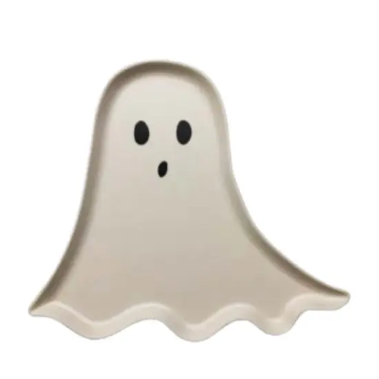 HALLOWEEN BAMBOO GHOST PLATE {1}