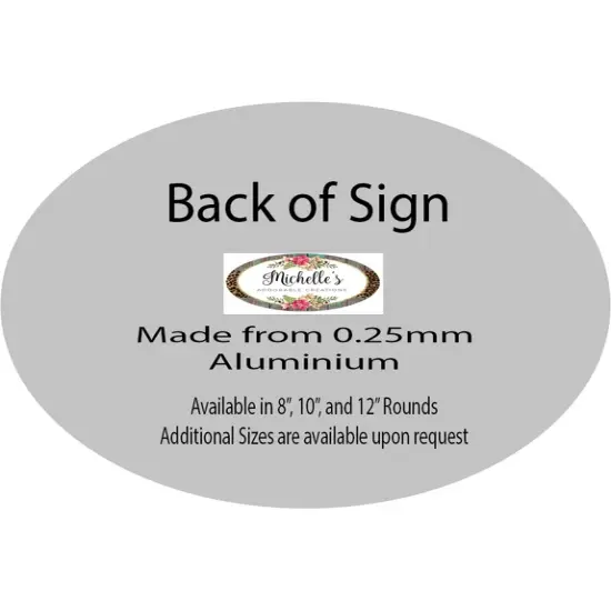 Welcome Sunflower Bumble Bee Round Sign {3}