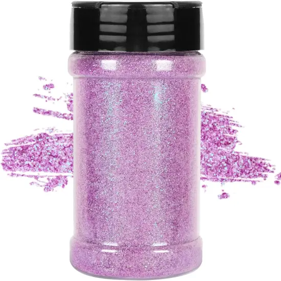 Iridescent Lilac Fine Glitter 4 oz Glitter Powder for Tumblers Resin Crafts Slime Cosmetic Nail Painting Festival Decoration {1}
