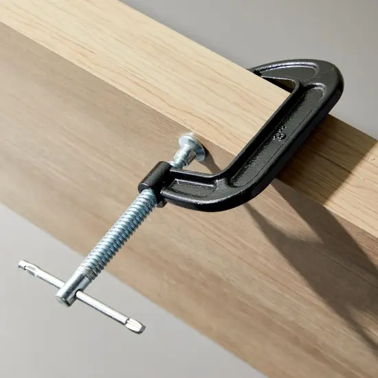 4 Pack Heavy Duty C Clamps with 3 Inch Jaw Opening for Woodworking, Welding, Automotive, Carpentry Building Silver {2}