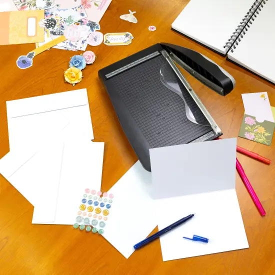 Harmony Paper Inkjet Printable Glitter Cards & Envelopes A7-Crystal White {5}