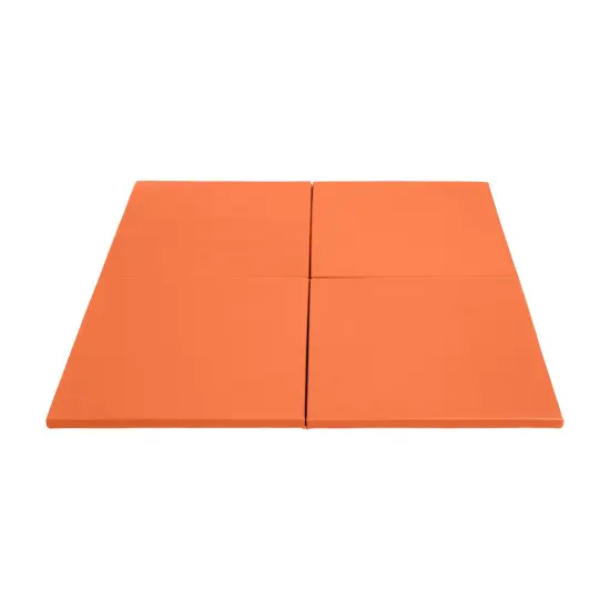 Play Patch Activity Mat Squares, Modular Playmat, 4-Pack Orange {1}