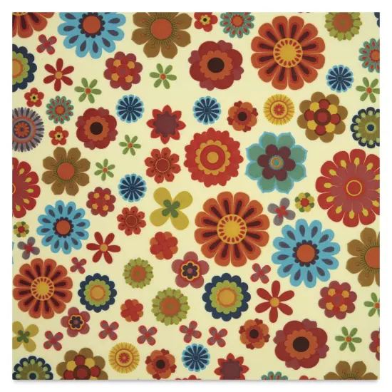 Elan Transfers Overglaze Decal Sheet - Flower Power {1}
