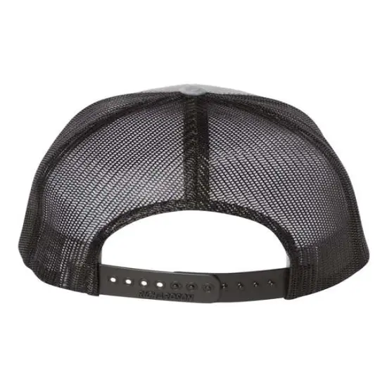Richardson&reg; Five Panel Trucker Cap Htr Grey/ Black {2}