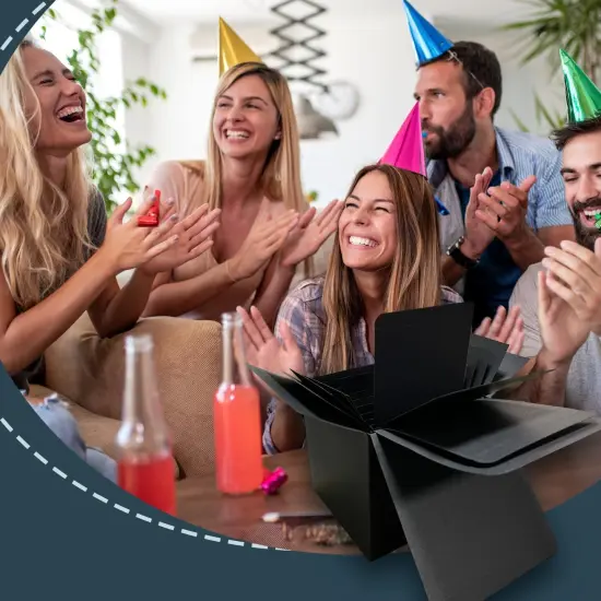 Prank Gift Box, 13PCS Stackable Surprise Nesting Boxes Prank Package Set for Birthday Weddings Anniversaries Christmas, Funny Gag Gifts for Kids and Adults(1.2-5.9IN) {5}