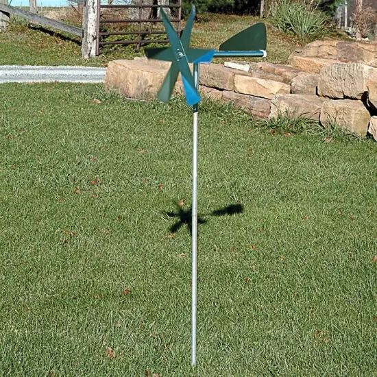 Lehman's Mole Chasing Humane Deterrent Windmill Covers 20,000 Feet Using Vibrations from Wind {4}