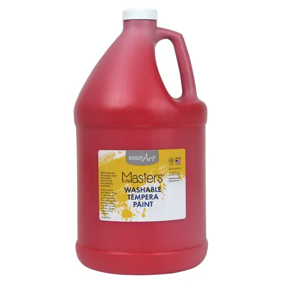 Little Masters&reg; Washable Tempera Paint, Red, Gallon {1}