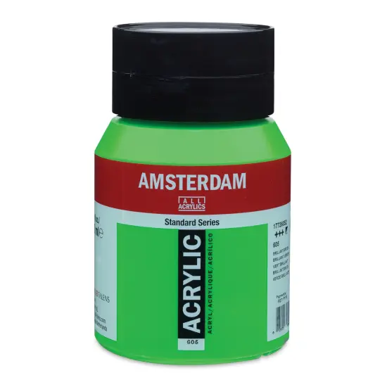 Amsterdam Standard Series Acrylic - Brilliant Green, 500 ml bottle {1}
