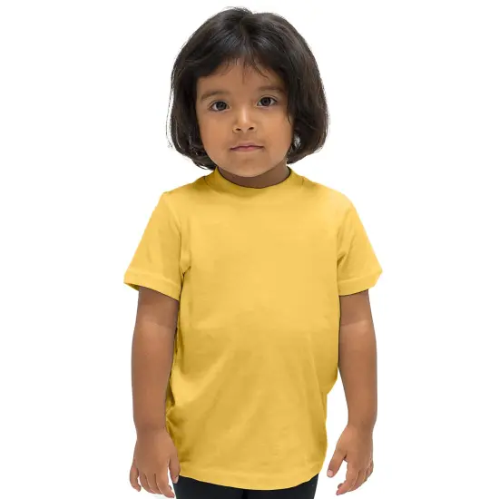 BELLA + CANVAS&reg; Toddler Crewneck Short Sleeve Jersey T-Shirt Heather yellow gold {1}