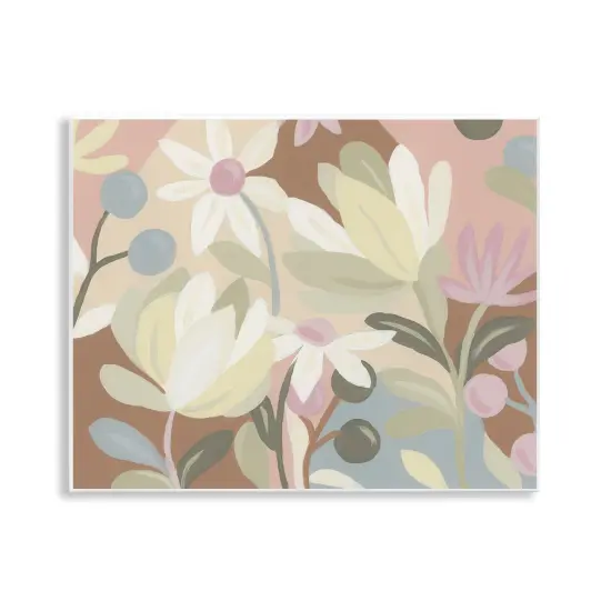 Stupell Industries Modern Tangled Blooms Wall Plaque Art Design by June Erica Vess {1}