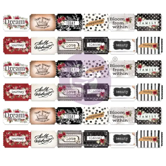 Magnolia Rouge Collection Tickets - 36 pcs {1}