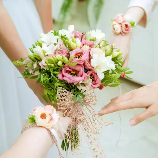 4 Rolls Burlap Ribbon Natural Jute Burlap Lace Mesh Weeding Trim Craft Wrapping Ribbon for Holiday Party DIY Handmade Artist Home Decor Packaging {5}