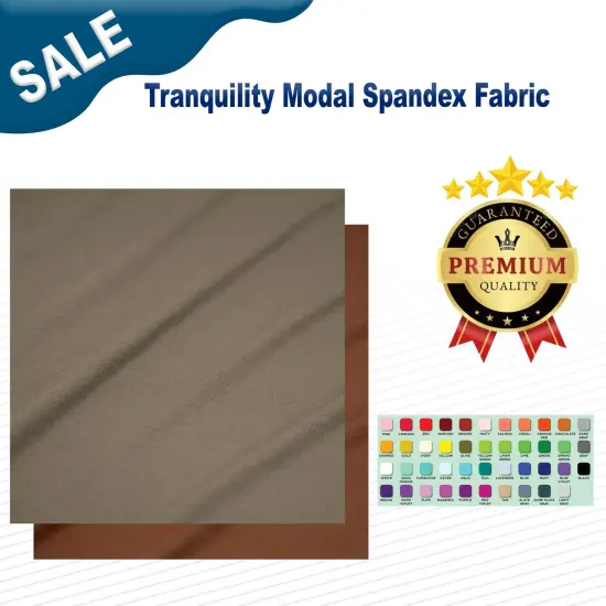 Tranquility Modal Spandex Fabric Dusty Olive {2}