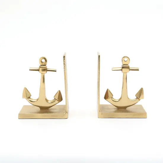 Decorative Aluminum Anchor Bookend - Tabletop Object (10.5"x3.5"x6.5") {1}